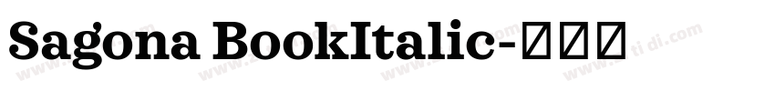 Sagona BookItalic字体转换